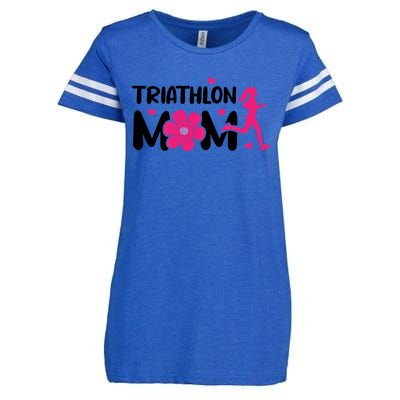 Triathlon Mom Like A Normal Mom Just Way More Awesome Sport Gift Enza Ladies Jersey Football T-Shirt