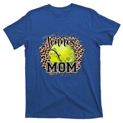 Tennis Mom Leopard Tennis Lovers Mother's Day Cute Gift T-Shirt