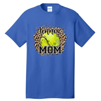 Tennis Mom Leopard Tennis Lovers Mother's Day Cute Gift Tall T-Shirt