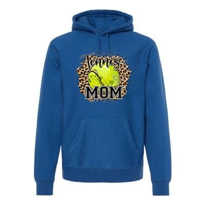 Tennis Mom Leopard Tennis Lovers Mother's Day Cute Gift Premium Hoodie