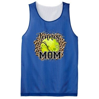 Tennis Mom Leopard Tennis Lovers Mother's Day Cute Gift Mesh Reversible Basketball Jersey Tank