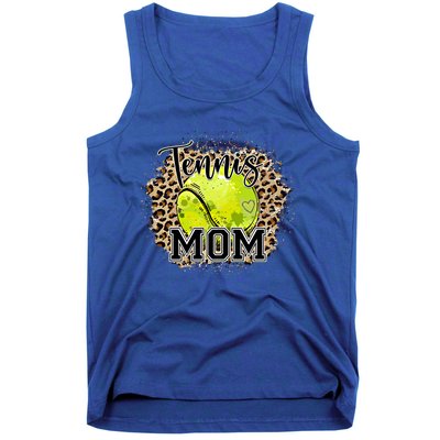 Tennis Mom Leopard Tennis Lovers Mother's Day Cute Gift Tank Top