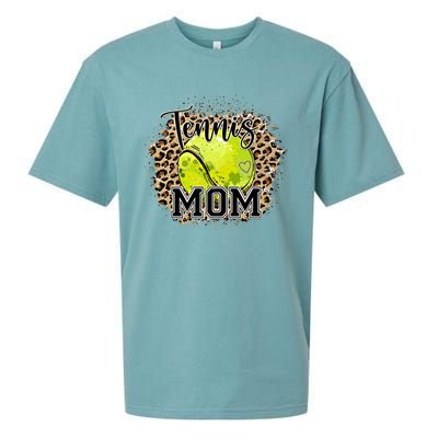 Tennis Mom Leopard Tennis Lovers Mother's Day Cute Gift Sueded Cloud Jersey T-Shirt