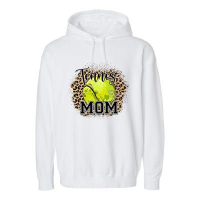 Tennis Mom Leopard Tennis Lovers Mother's Day Cute Gift Garment-Dyed Fleece Hoodie