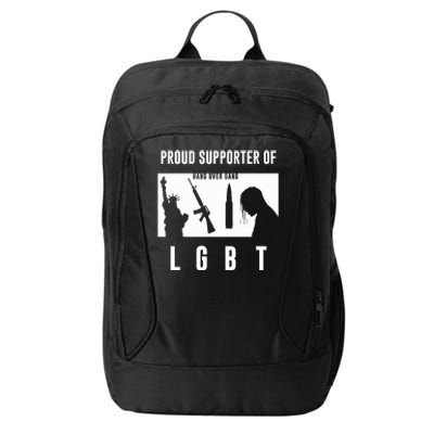 Tom Macdonald L G B T Proud Supporter City Backpack