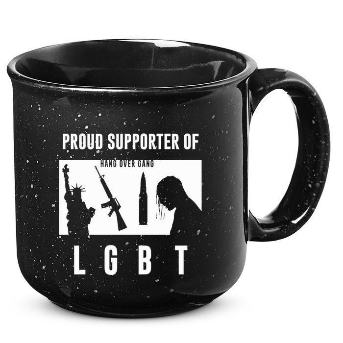 Tom Macdonald L G B T Proud Supporter 15oz Campfire Ceramic Mug