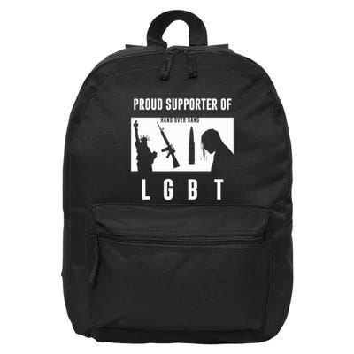 Tom Macdonald L G B T Proud Supporter 16 in Basic Backpack