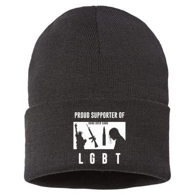 Tom Macdonald L G B T Proud Supporter Sustainable Knit Beanie