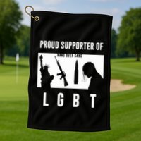 Tom Macdonald L G B T Proud Supporter Golf Towel