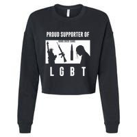 Tom Macdonald L G B T Proud Supporter Cropped Pullover Crew