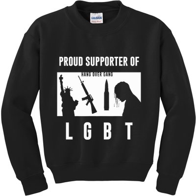 Tom Macdonald L G B T Proud Supporter Kids Sweatshirt