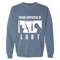 Tom Macdonald L G B T Proud Supporter Garment-Dyed Sweatshirt