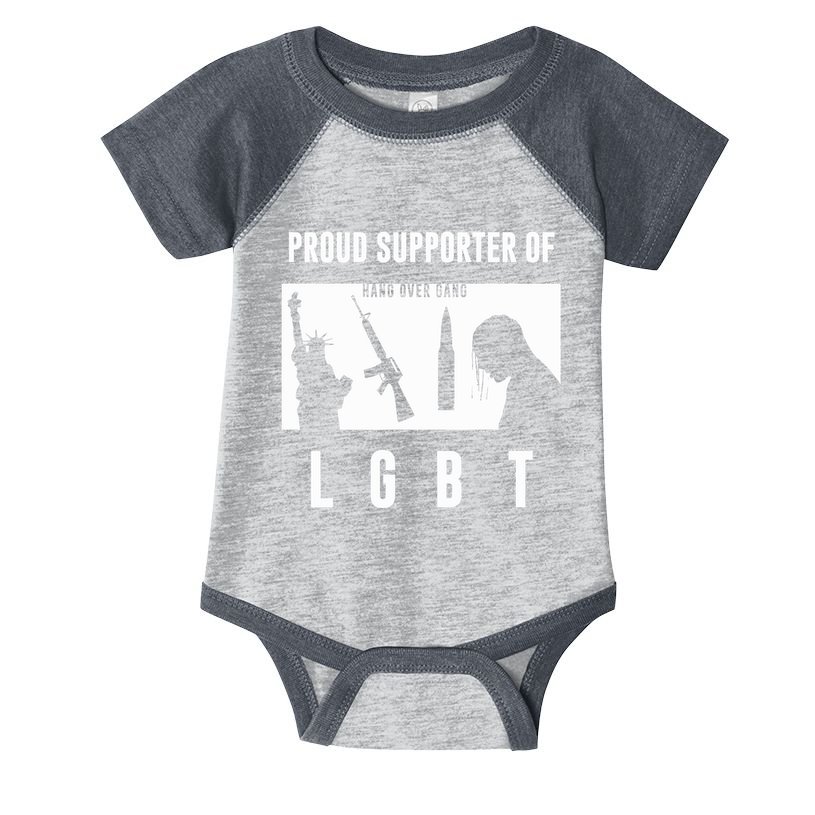 Tom Macdonald L G B T Proud Supporter Infant Baby Jersey Bodysuit