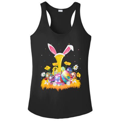 Tuba Music Lover Easter Egg Funny Tuba Easter Sunday Cute Gift Ladies PosiCharge Competitor Racerback Tank