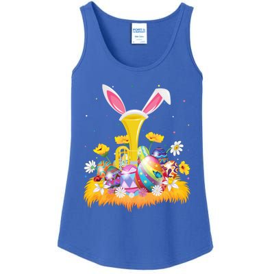 Tuba Music Lover Easter Egg Funny Tuba Easter Sunday Cute Gift Ladies Essential Tank