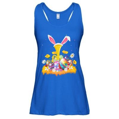 Tuba Music Lover Easter Egg Funny Tuba Easter Sunday Cute Gift Ladies Essential Flowy Tank