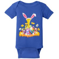 Tuba Music Lover Easter Egg Funny Tuba Easter Sunday Cute Gift Baby Bodysuit