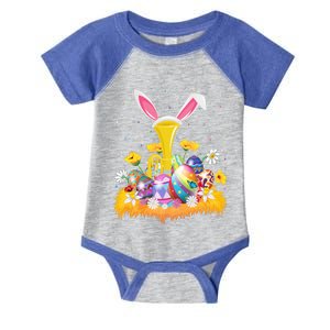 Tuba Music Lover Easter Egg Funny Tuba Easter Sunday Cute Gift Infant Baby Jersey Bodysuit