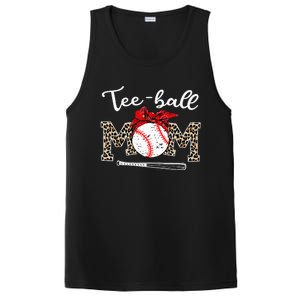 Teeball Mom Leopard Funny Teeball Mom MotherS Day PosiCharge Competitor Tank