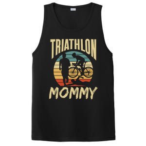 Triathlon Mommy Lover Sport Triathlete Mom Mother Mama Gift PosiCharge Competitor Tank