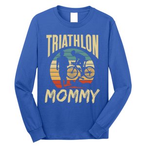 Triathlon Mommy Lover Sport Triathlete Mom Mother Mama Gift Long Sleeve Shirt