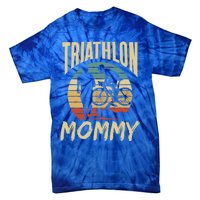 Triathlon Mommy Lover Sport Triathlete Mom Mother Mama Gift Tie-Dye T-Shirt