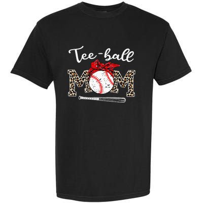 Teeball Mom Leopard Funny Teeball Mom MotherS Day 2024 Garment-Dyed Heavyweight T-Shirt