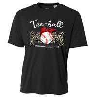 Teeball Mom Leopard Funny Teeball Mom MotherS Day 2024 Cooling Performance Crew T-Shirt