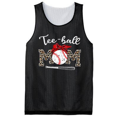 Teeball Mom Leopard Funny Teeball Mom MotherS Day 2024 Mesh Reversible Basketball Jersey Tank