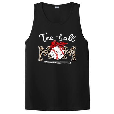 Teeball Mom Leopard Funny Teeball Mom MotherS Day 2024 PosiCharge Competitor Tank