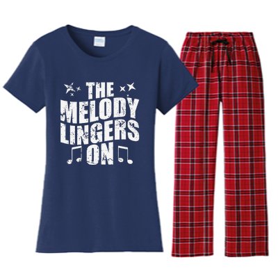 The Melody Lingers On Women's Flannel Pajama Set