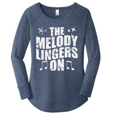 The Melody Lingers On Women's Perfect Tri Tunic Long Sleeve Shirt