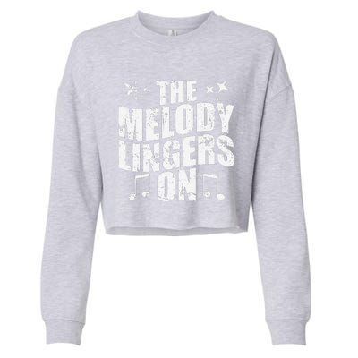 The Melody Lingers On Cropped Pullover Crew