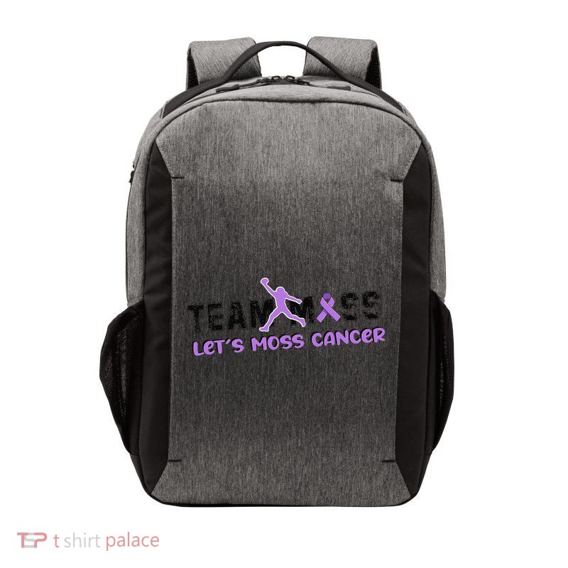Team Moss Let’S Moss Cancer Team Moss Let’S Moss Cancer Gift Vector Backpack