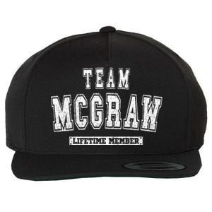 Team Mcgraw Lifetime Member Family Last Name Wool Snapback Cap