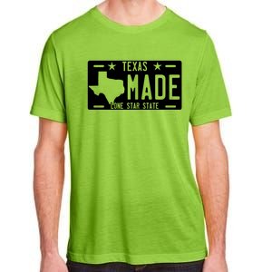 Texas Made Lone Star License Plate Adult ChromaSoft Performance T-Shirt