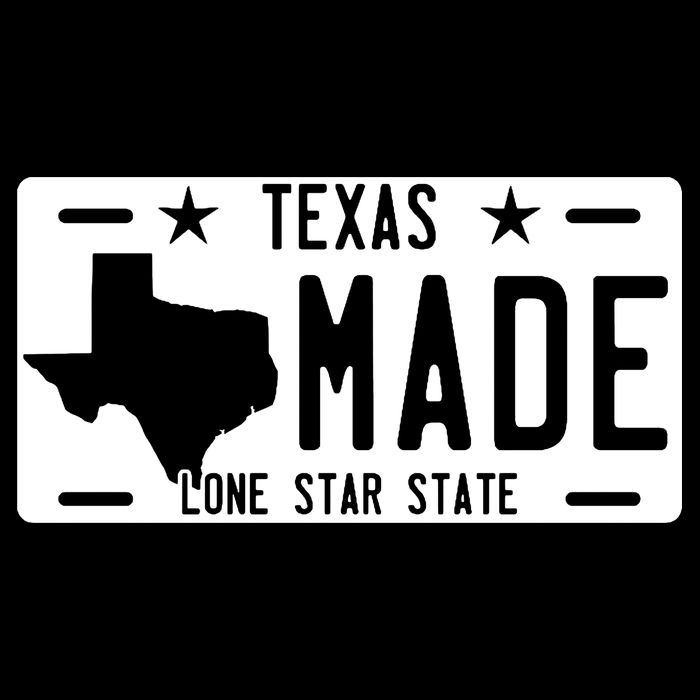 Texas Made Lone Star License Plate Cooling Performance Crew T-Shirt