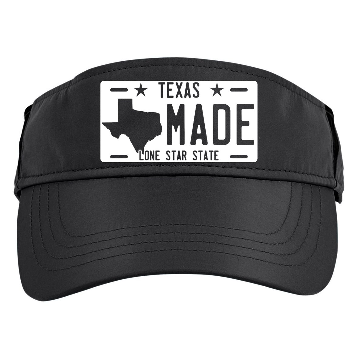 Texas Made Lone Star License Plate Adult Drive Performance Visor