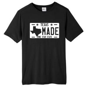 Texas Made Lone Star License Plate Tall Fusion ChromaSoft Performance T-Shirt