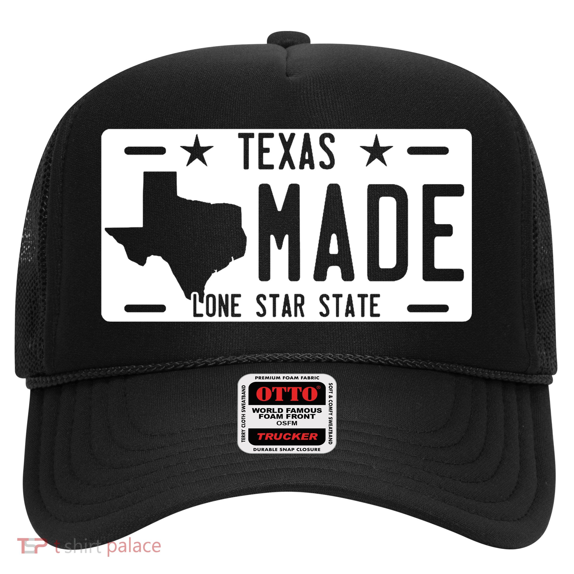 Texas Made Lone Star License Plate Trucker Hat