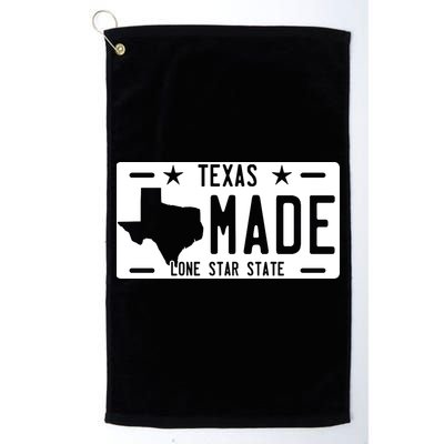 Texas Made Lone Star License Plate Golf Towel