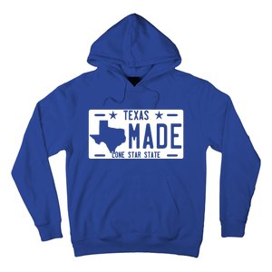 Texas Made Lone Star License Plate Hoodie