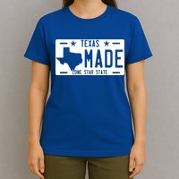 Texas Made Lone Star License Plate T-Shirt