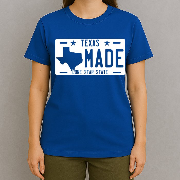 Texas Made Lone Star License Plate T-Shirt