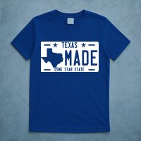 Texas Made Lone Star License Plate T-Shirt