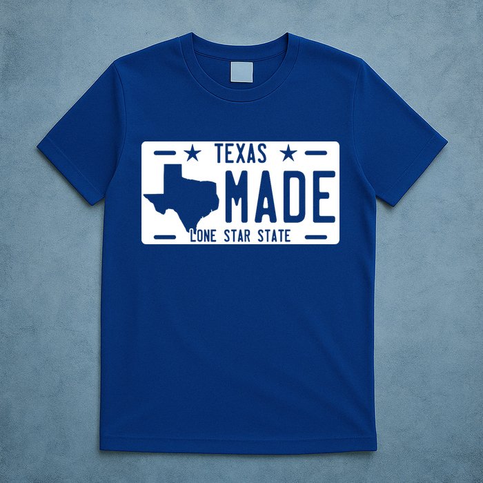 Texas Made Lone Star License Plate T-Shirt