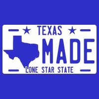 Texas Made Lone Star License Plate T-Shirt