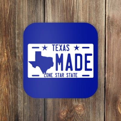 Texas Made Lone Star License Plate Coaster