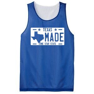 Texas Made Lone Star License Plate Mesh Reversible Basketball Jersey Tank