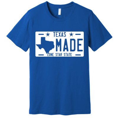 Texas Made Lone Star License Plate Premium T-Shirt